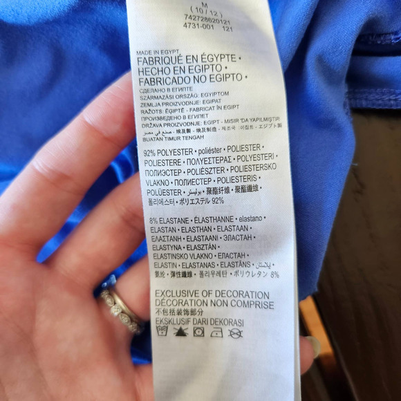 Hurley‎ Girl's Blue Ruffle Hem Tank Dress. Size M (10-12) - Picture 6 of 8